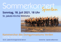 Sommerkonzert des Kammerchors am 18. Juli in Wittlohe