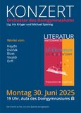 Konzert "Orchester & Literatur" am 30.6.2025