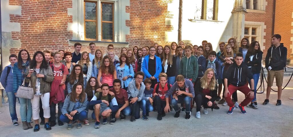 Gruppe mit allen Deutschen und Franzosen